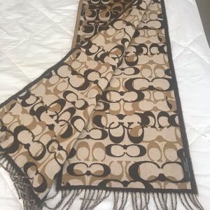 Coach pashmina scarf